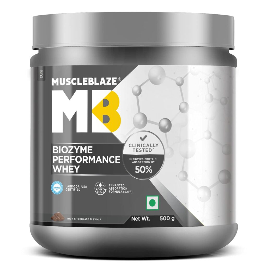MuscleBlaze Biozyme Performance Whey Protein (Rich Chocolate