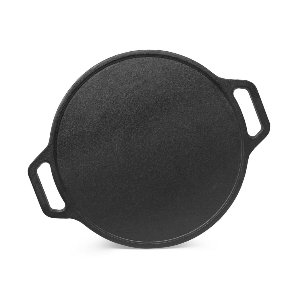 New EUGOR Now in India Pre Seasoned Cast Iron 12 Inches with handle on both sides