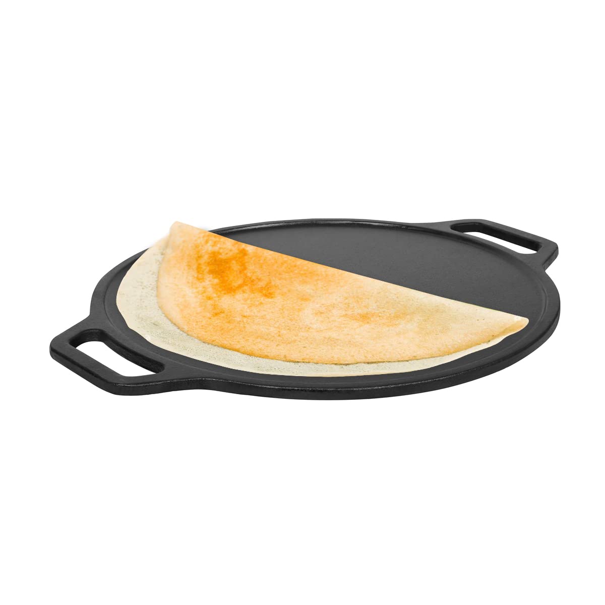 New EUGOR Now in India Pre Seasoned Cast Iron 12 Inches / 304MM Dosa Tawa