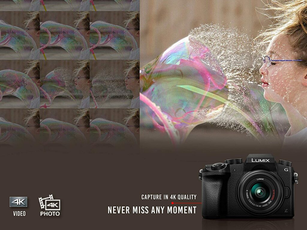 Panasonic LUMIX G7 16.00 MP 4K Mirrorless Interchangeable Lens with record immersive
