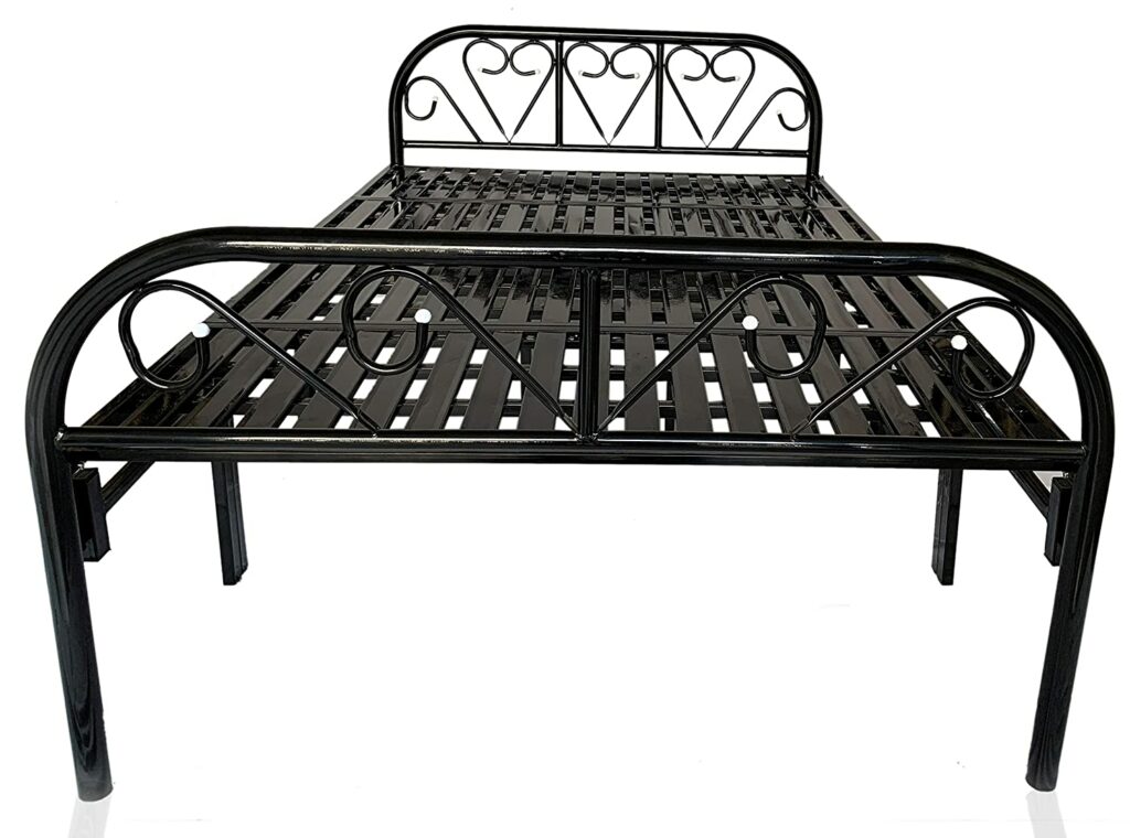 Sahni Portable Furniture Modern Style Single Folding steel bed