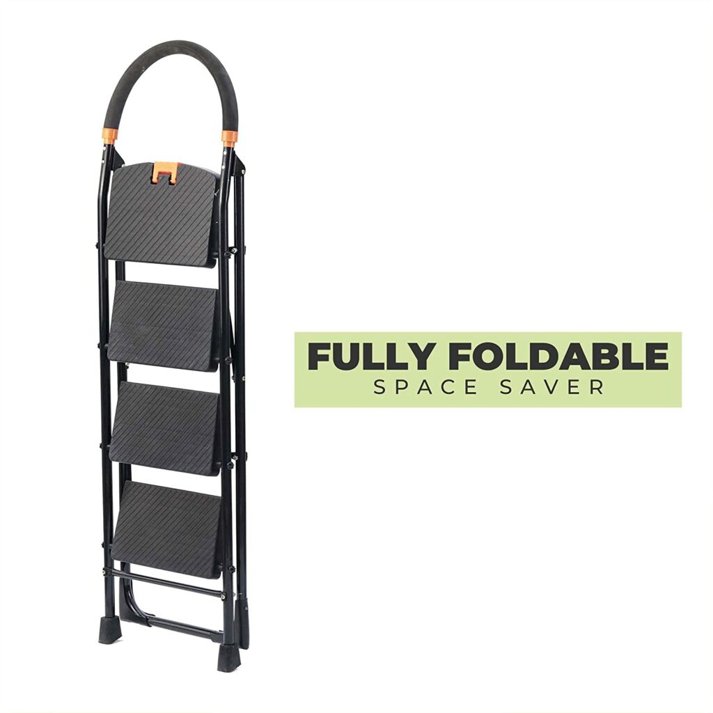 TRUPHE Hades Foldable 4 Step Ladder for Home and office use