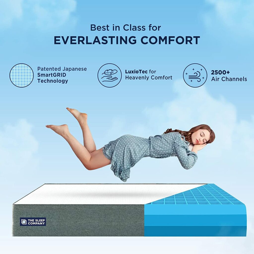 The Sleep Company SmartGRID Luxe matress with everlasting comfort