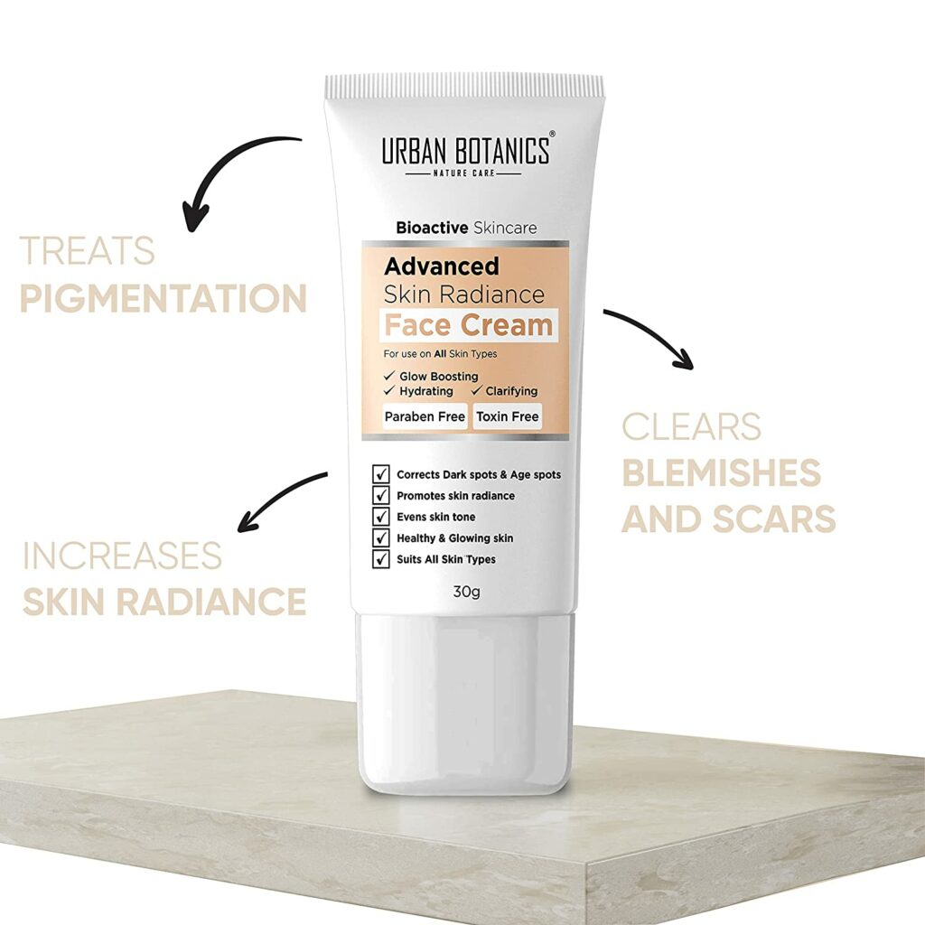 UrbanBotanics Advanced Skin Radiance Face Cream for brighter skin