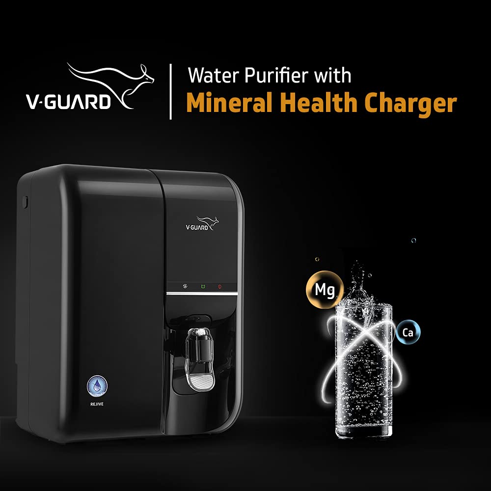 V-Guard Rejive RO UF Water Purifier with Mineral Health Charger