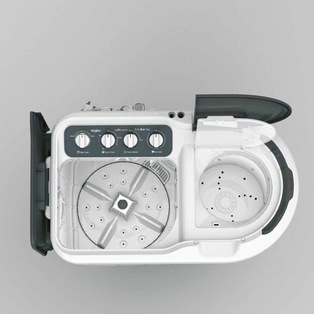 Whirlpool 7 Kg 5 Star Semi-Automatic Top Loading Washing Machine 