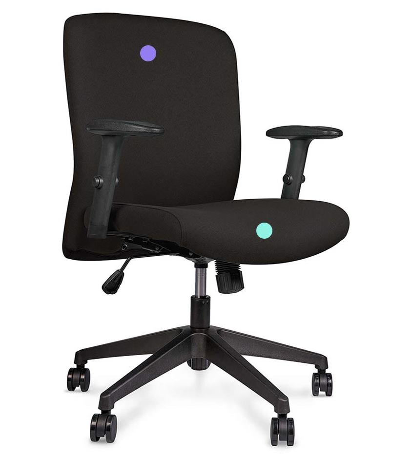 Wipro Furniture Fabric Ergonomic Chair 