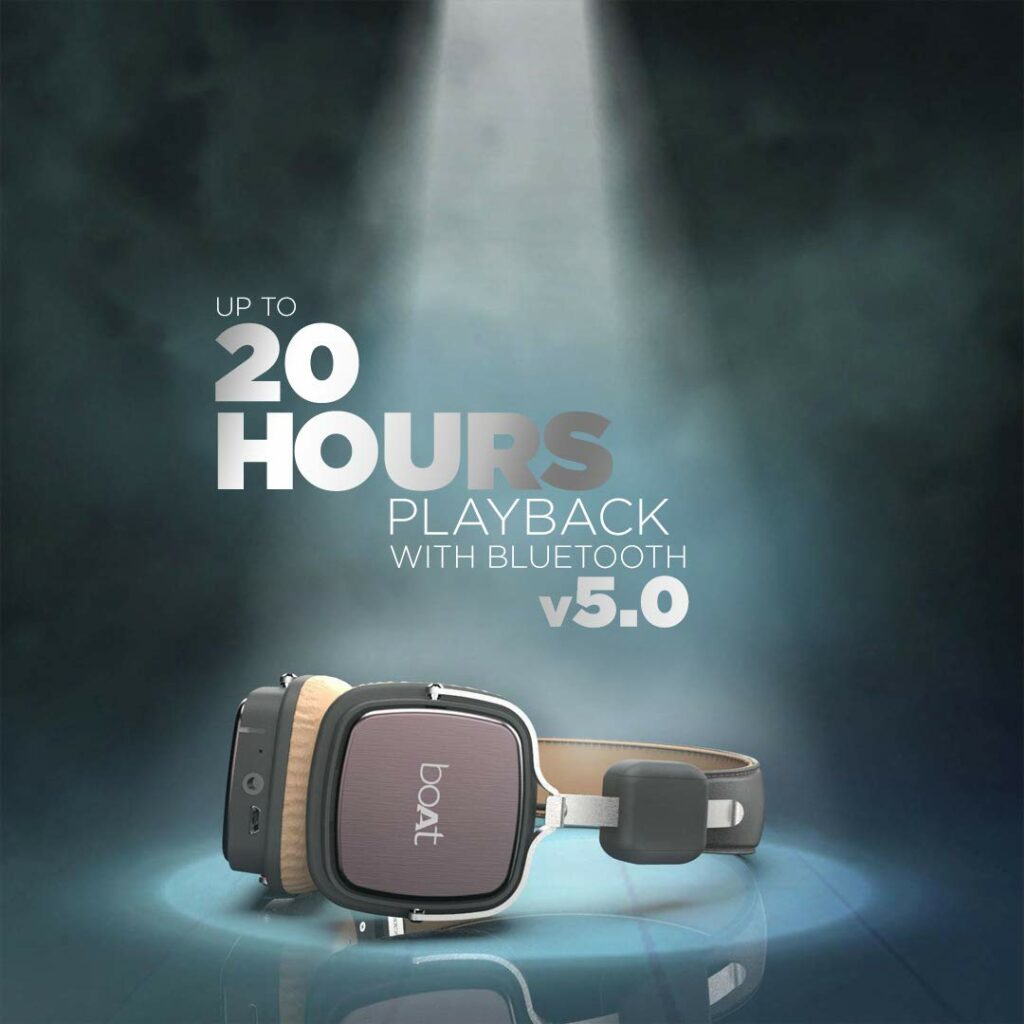 boAt Rockerz 600 Wireless headphones upto 20 hrs long lasting