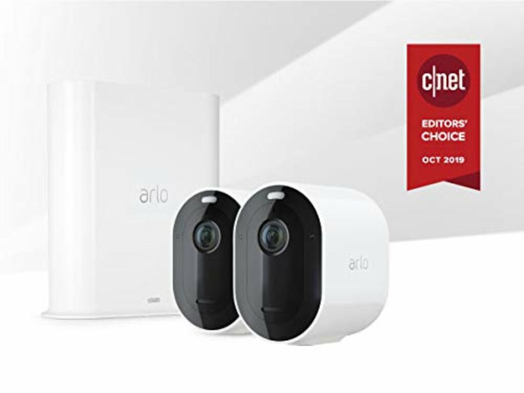 ARLO Wired Pro 3 Wire-Free Security 2 Camera System 2K with HDR, Indoor