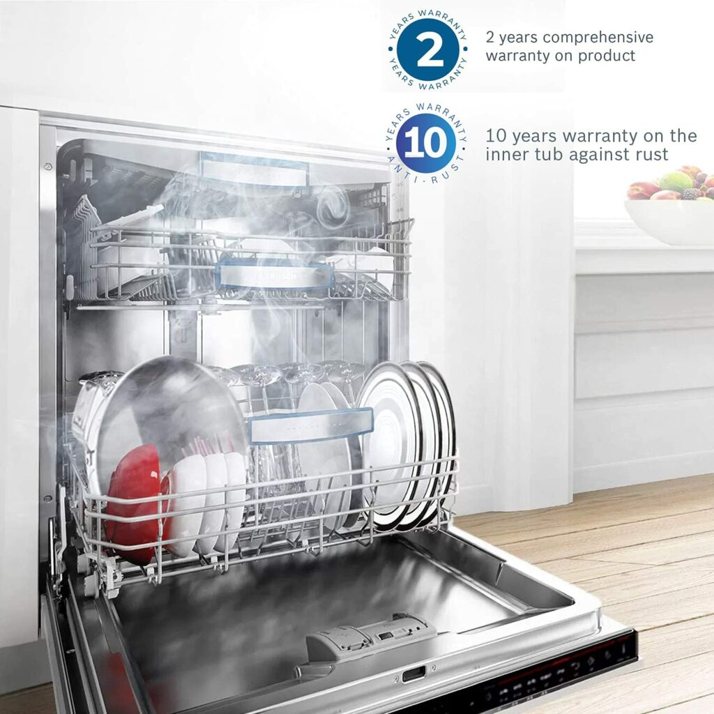 Bosch 13 Place Settings Dishwasher with silver Inoxwith 10 years warranty