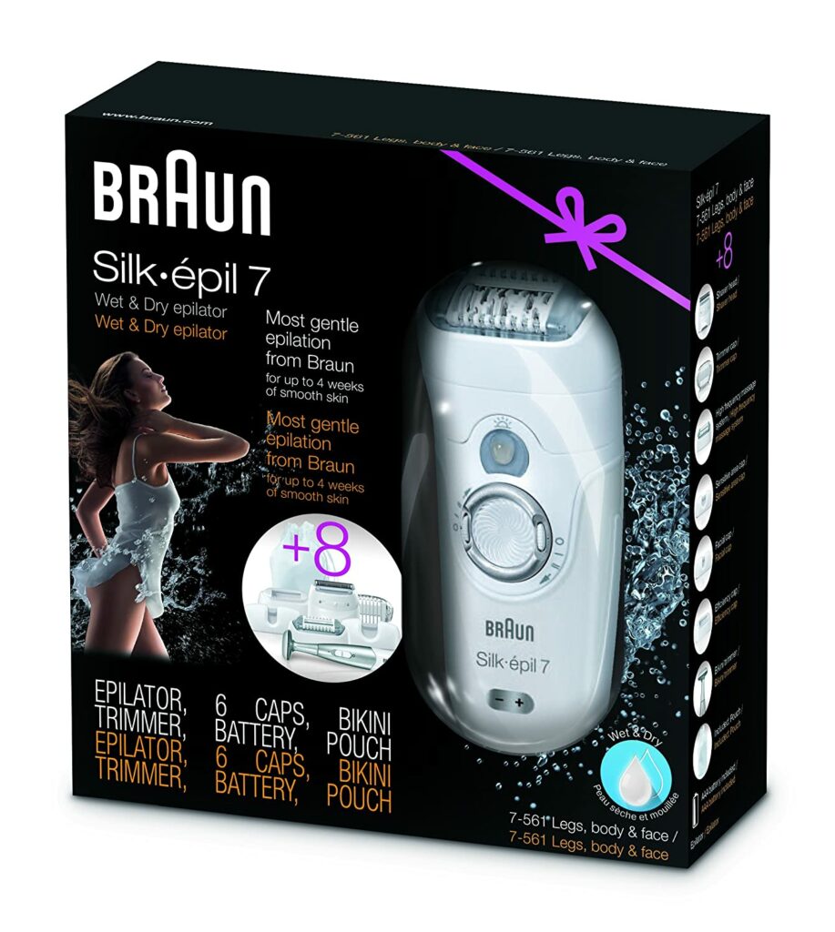 Braun Silk-Epil 7 7-561 Wet and Dry Epilator trimmer