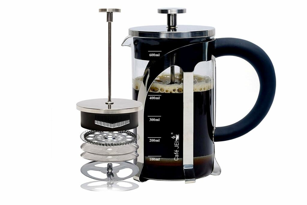Cafe JEI French Press Coffee and Tea Maker  with 4 level filteration