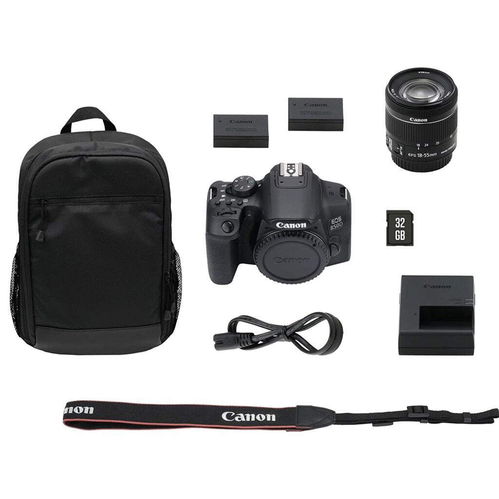 Canon EOS 850D 24.1 Digital SLR Camera with Ef lenses