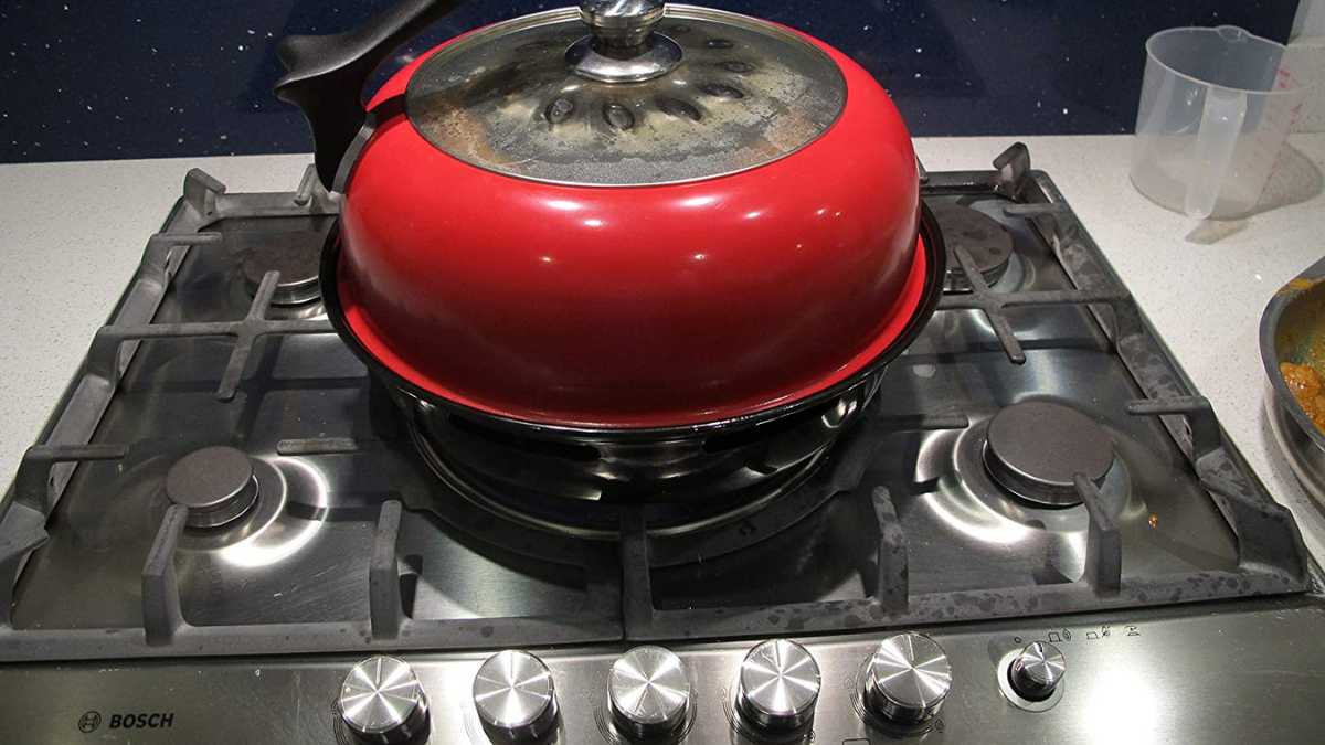gas tandoor on glass top stove