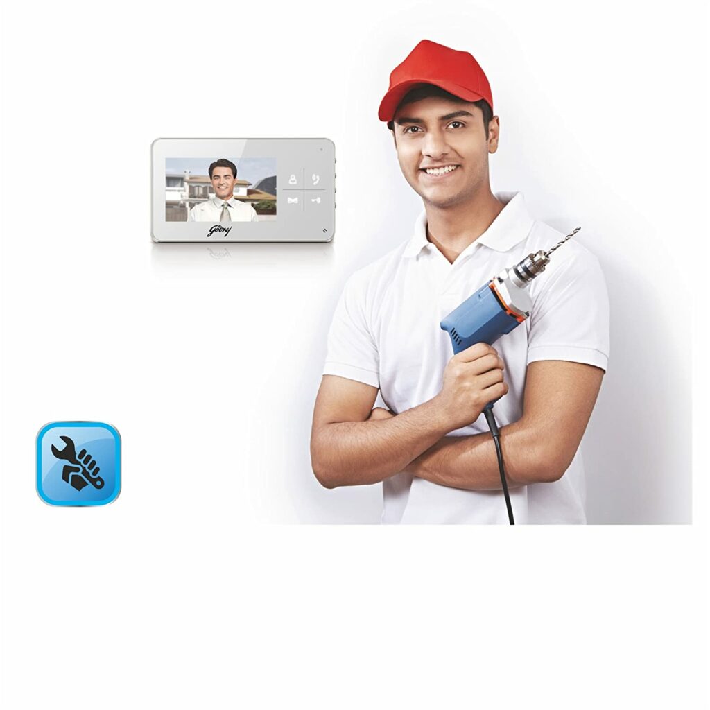 Godrej Security Solutions SeeThru VDP RE7 V-Series Video Door Phone Wired
