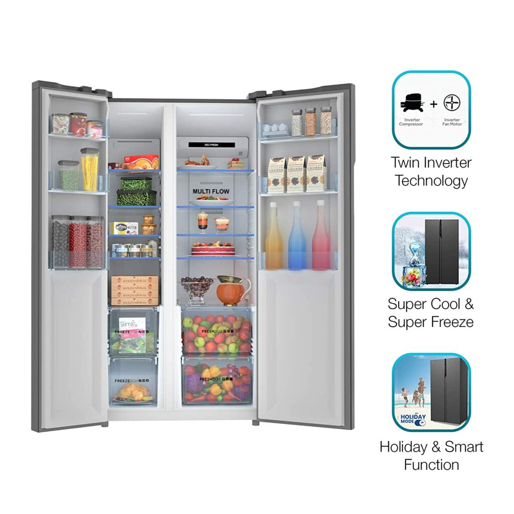 Haier 570 L Inverter Frost-Free Side-by-Side Refrigerator