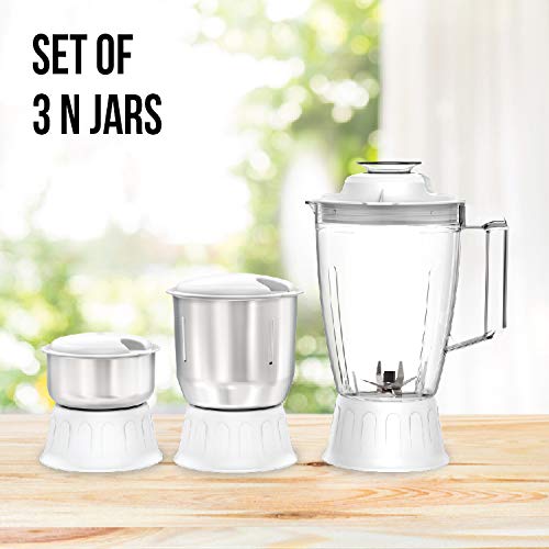 Havells Vitonica 500W Juicer Mixer Grinder with 3 Stainless Steel Jar and 5 years warranty
