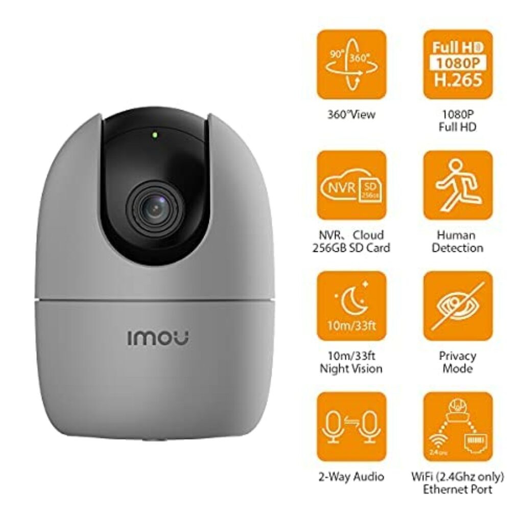 Imou 360° 1080P Full HD Security Camera, Human Detection