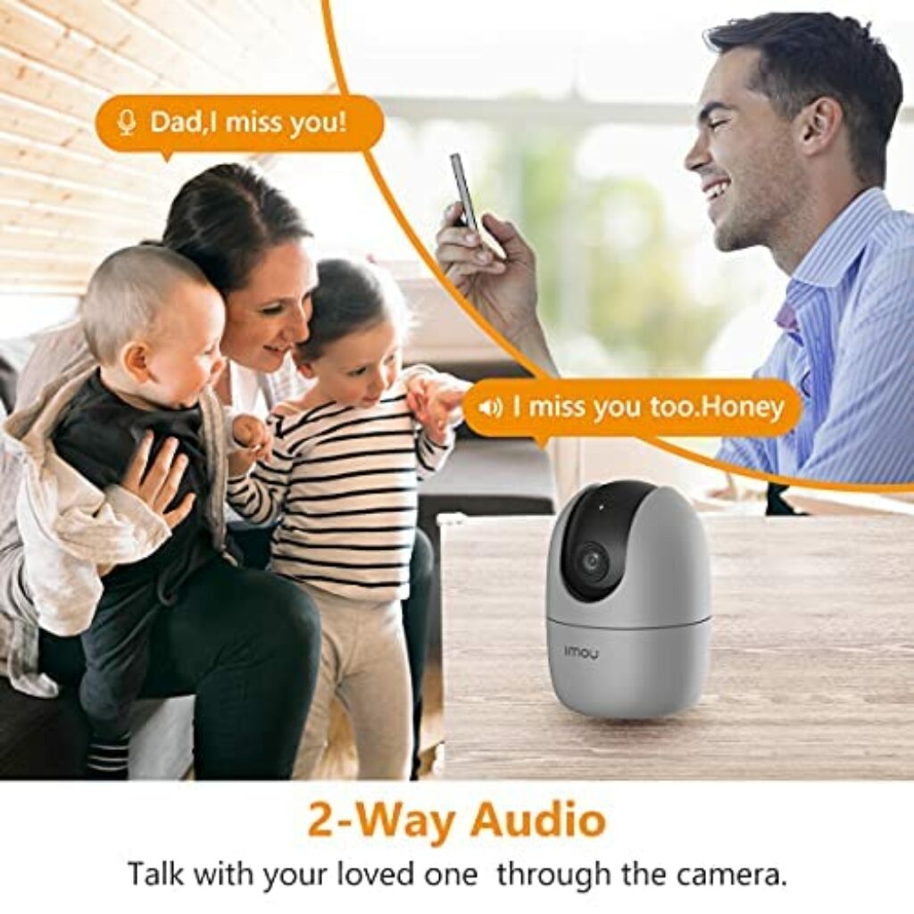 Imou 360° 1080P Full HD Security Camera, Human Detection, Motion Tracking, 2-Way Audio, Night Vision,