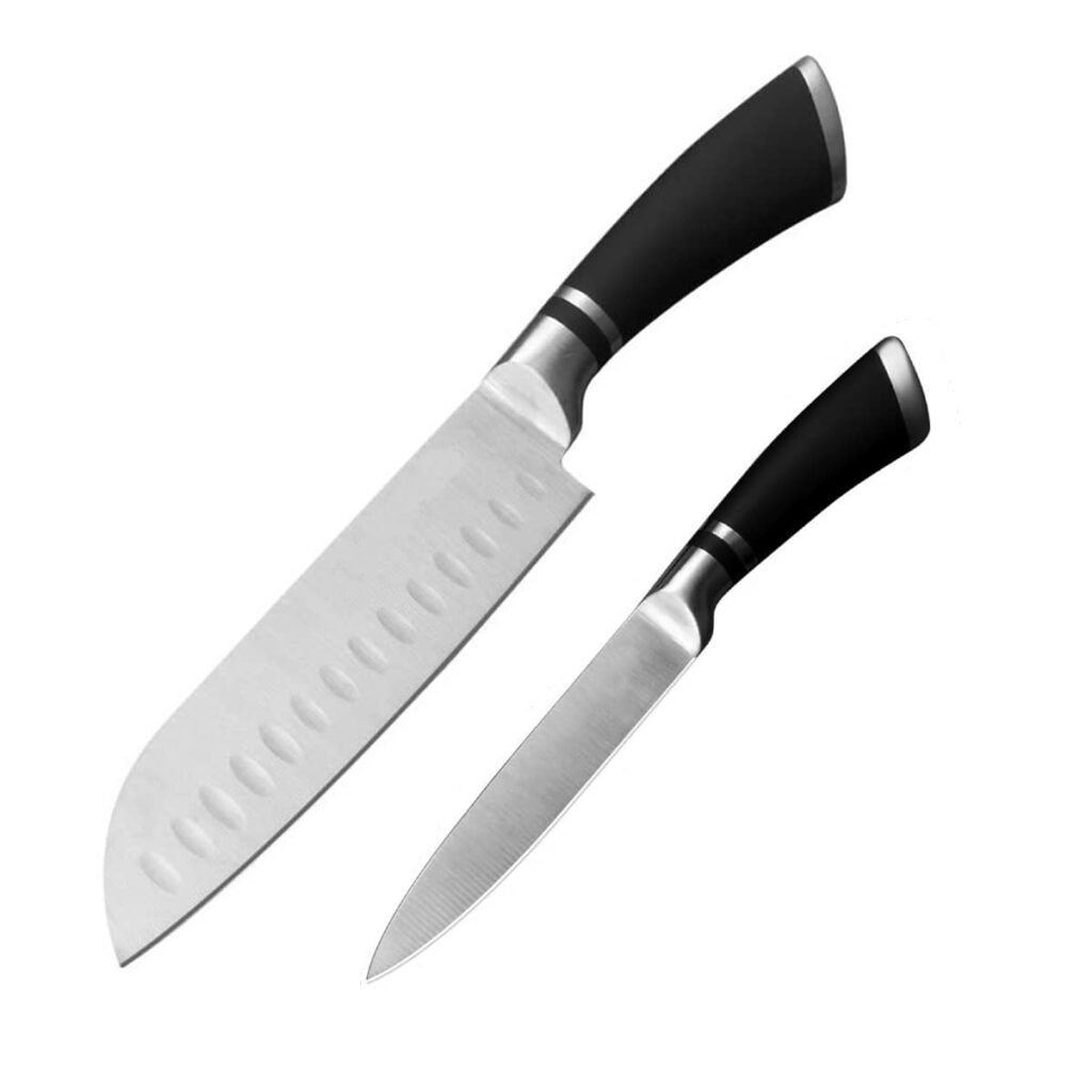 Leeonz® Santoku Knife, Kitchen Knife Ultra Sharp Asian Knife