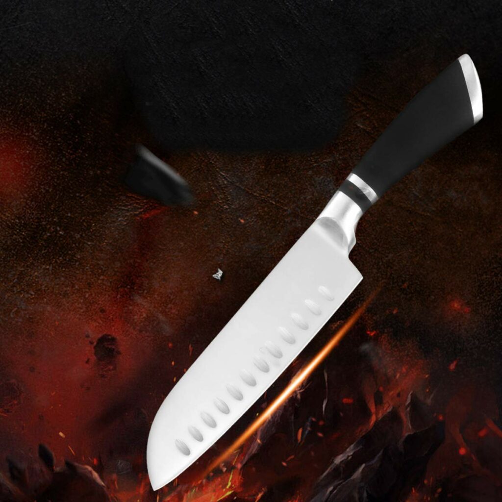 Leeonz® Santoku Knife, Kitchen Knife Ultra Sharp Asian Knife japanase chef knife