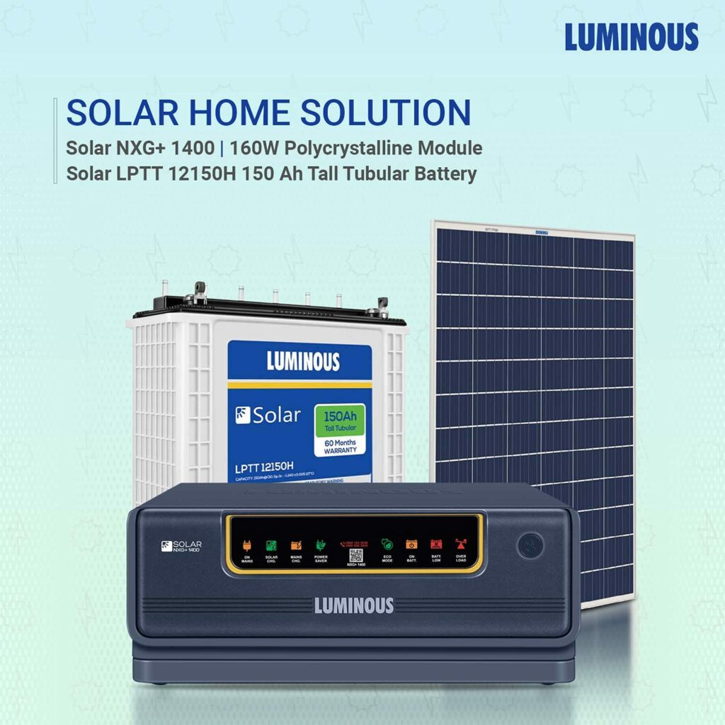 Luminous NXG1400 + LPTT12150H 150Ah 1No + 160Watts