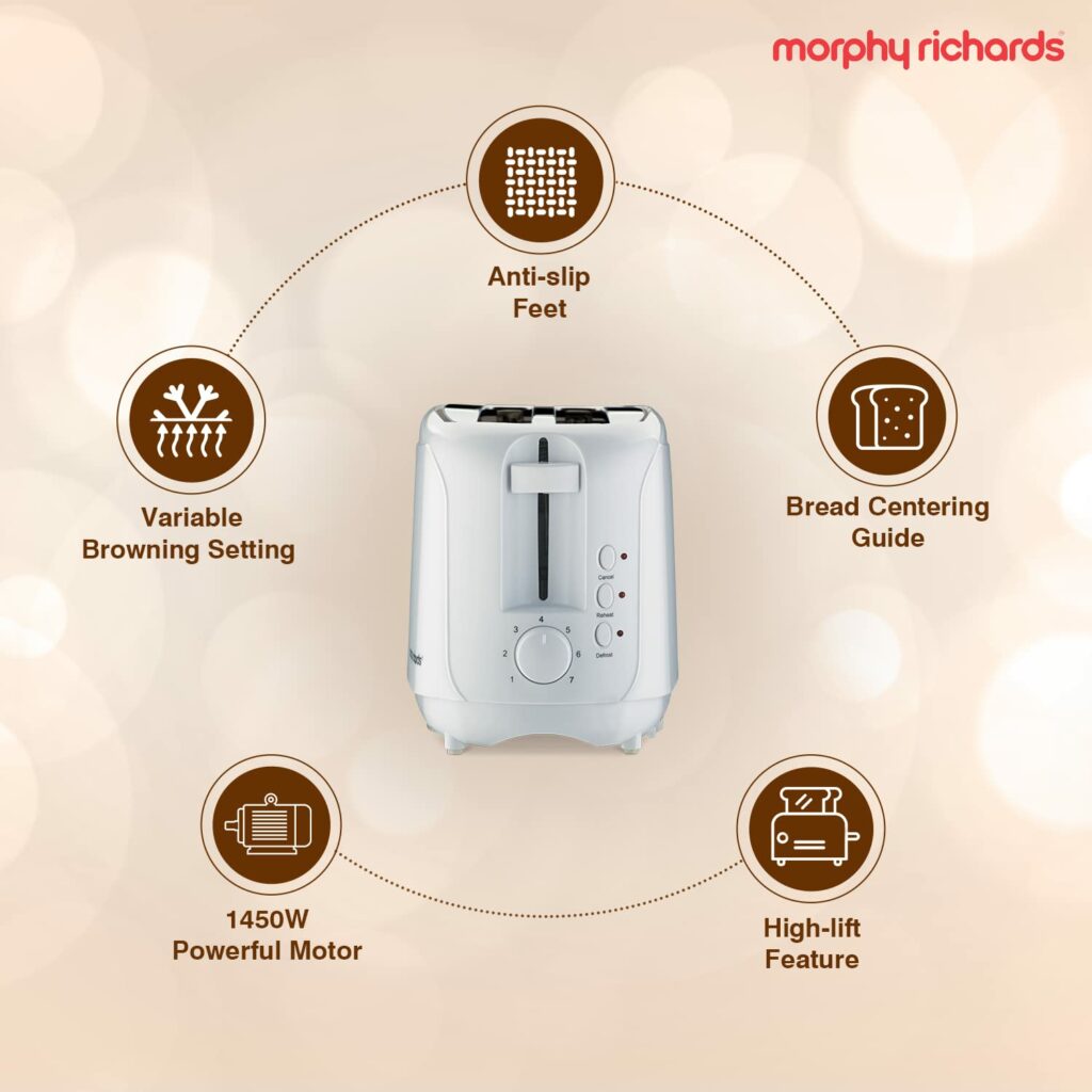 Morphy Richards at 402 1450W Pop-Up Toaster,  4-Slice Automatic