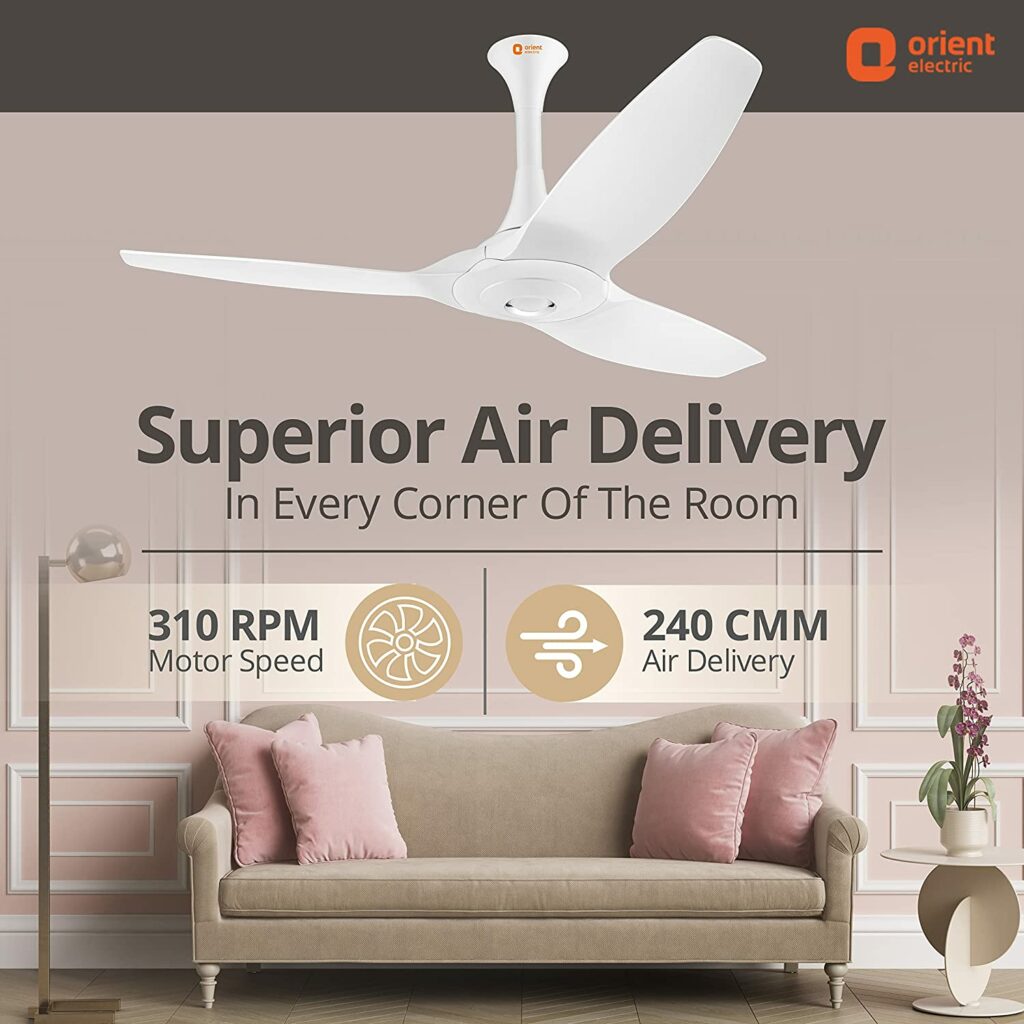 Orient Electric Aeroquiet Noiseless Premium Ceiling Fan