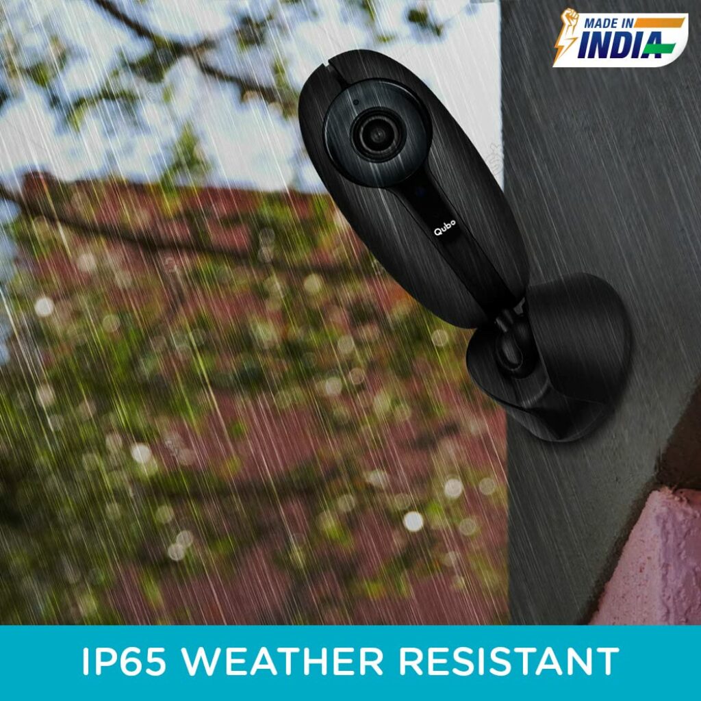 Qubo Outdoor Security Camera (Black) from Hero Group  Made in India