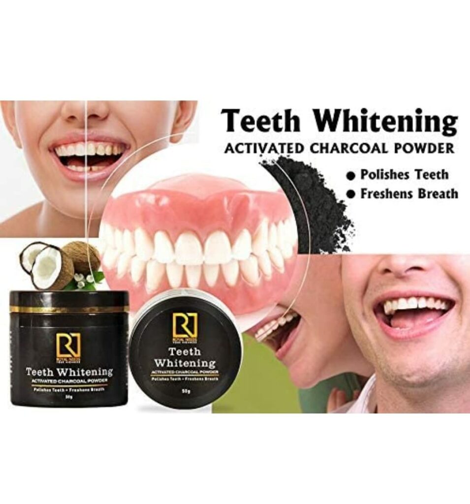 ROYAL NEEDS Activated Charcoal Teeth Whitening Powder
