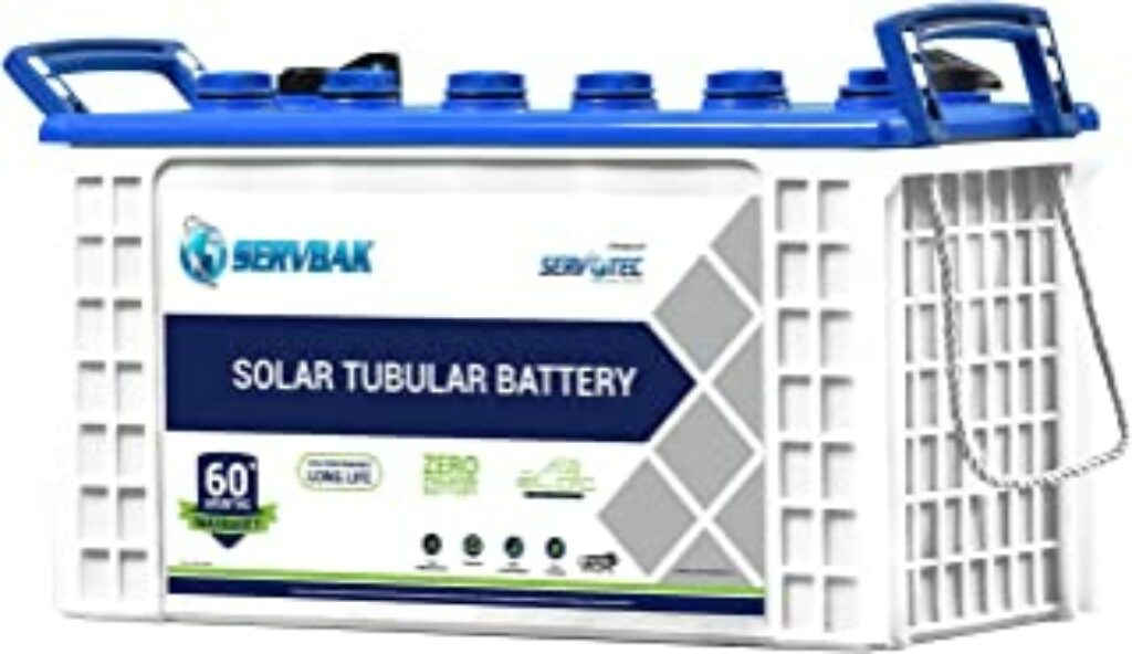 SERVBAK Solar STB-750+ (75Ah 12VDC) C10 Tubular Solar Battery for Home,