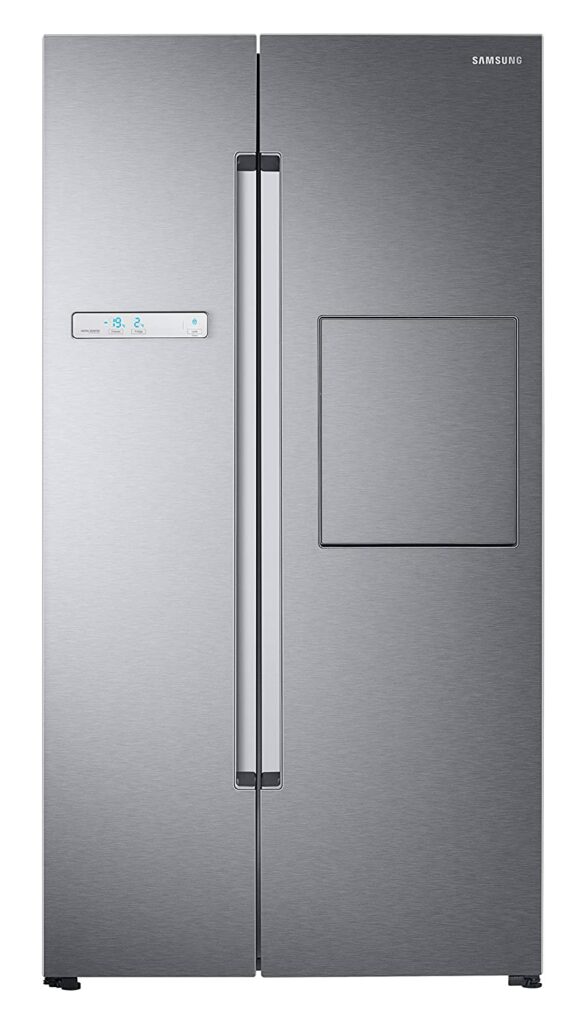 Samsung 845 L Inverter Frost Free Side-by-Side Refrigerator (RS82A6000SLTL, Ez Clean Steel)