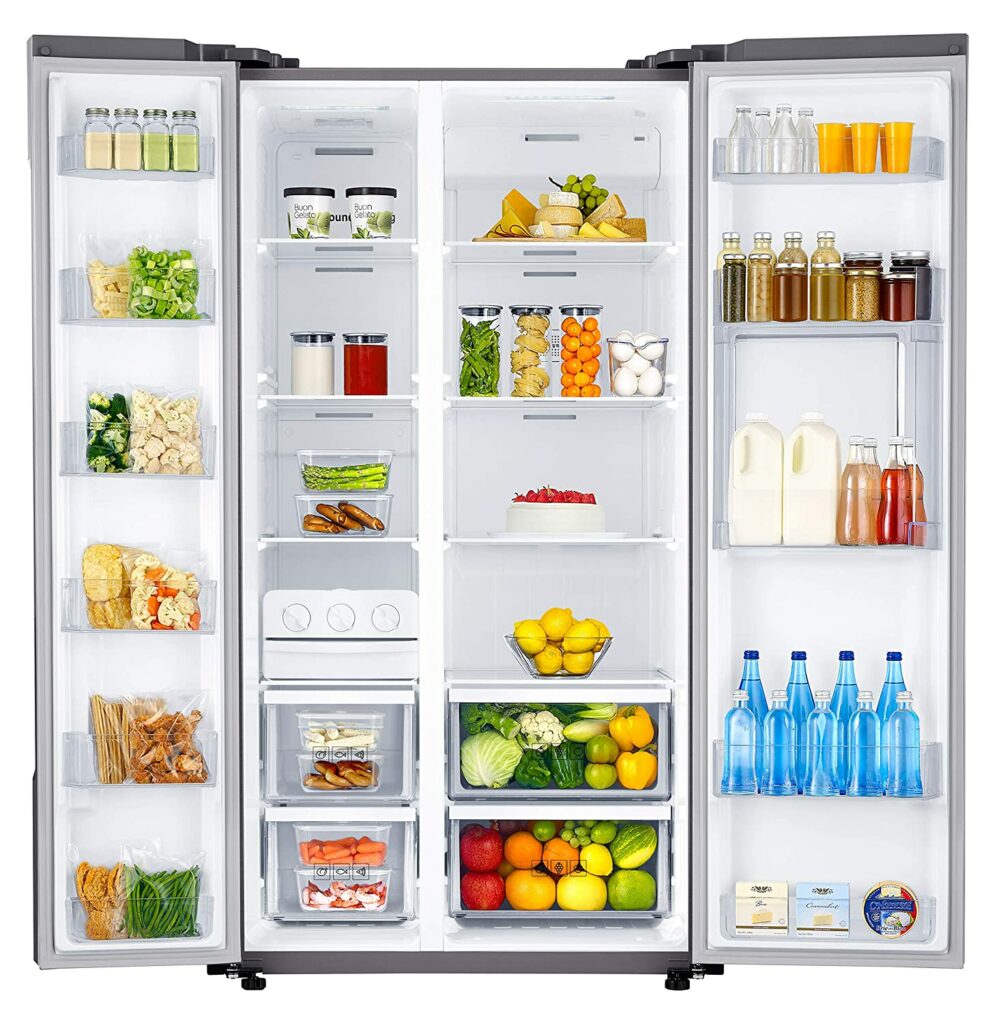 Samsung 845 L Inverter Frost Free Side-by-Side Refrigerator with cooling freezer and whole