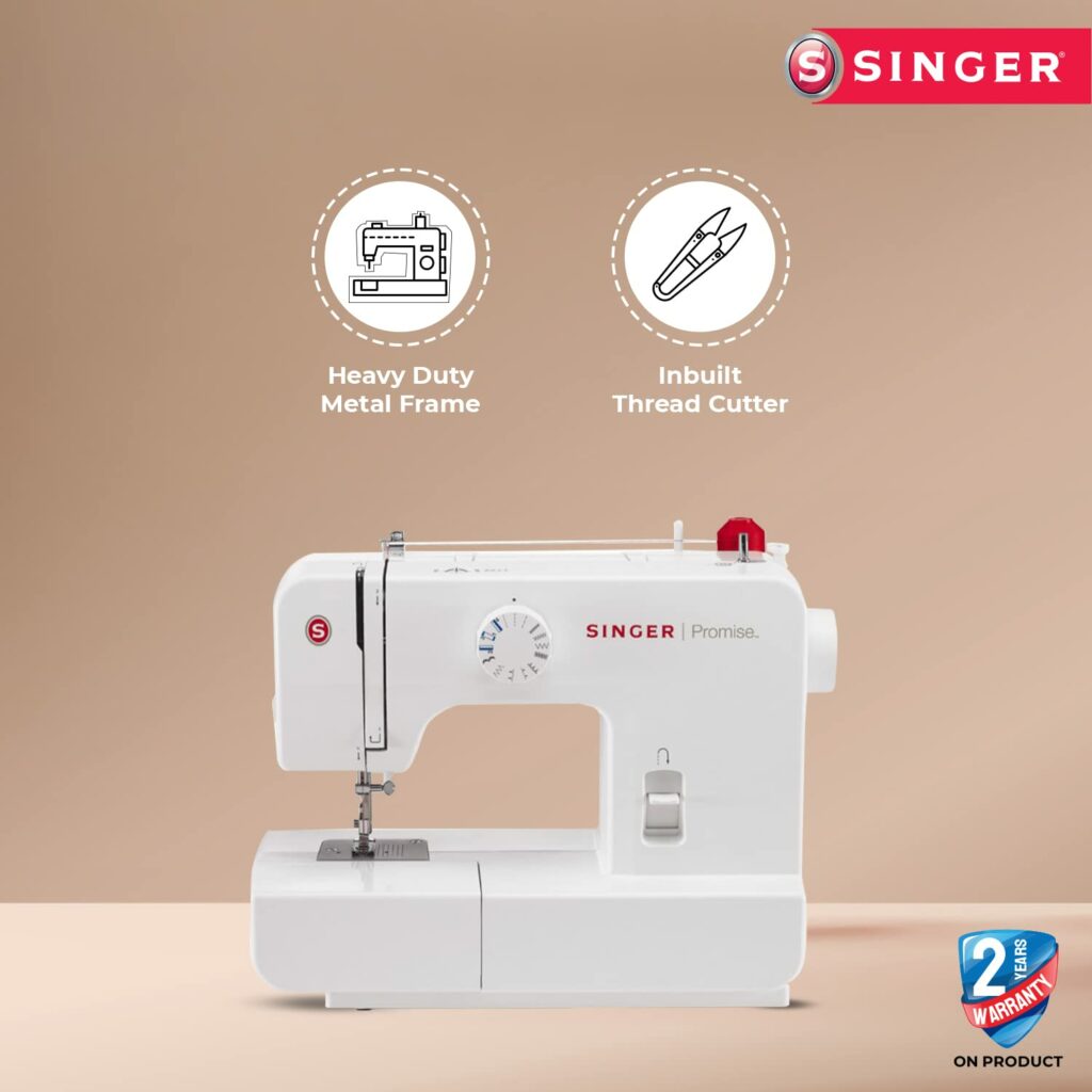 Singer Promise 1408 Automatic Zig-Zag Electric Sewing Machine, 8 Built-in Stitches