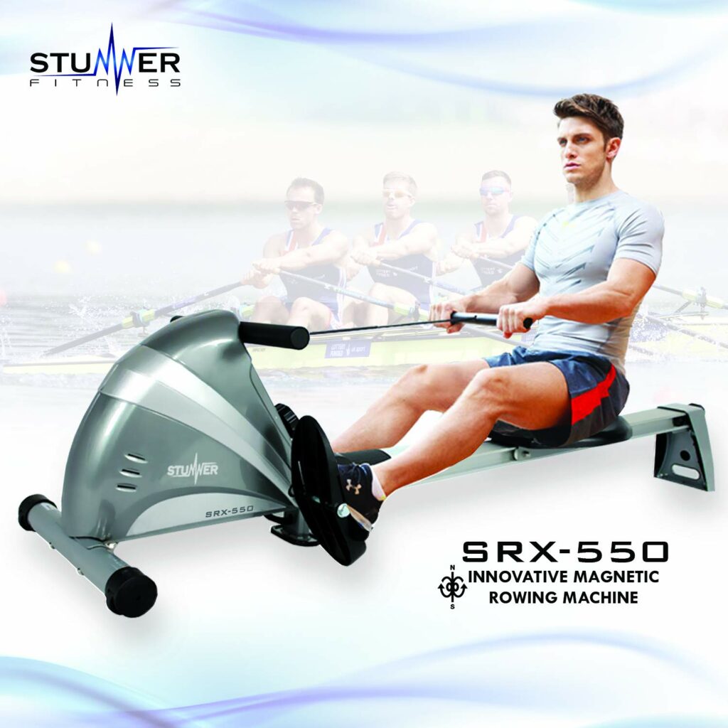 Stunner Fitness SRX-550 Magnetic Rowing Machine with 10 Resistance Levels