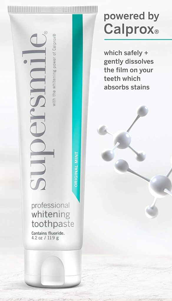 Supersmile Professional Whitening Toothpaste powered by calprox