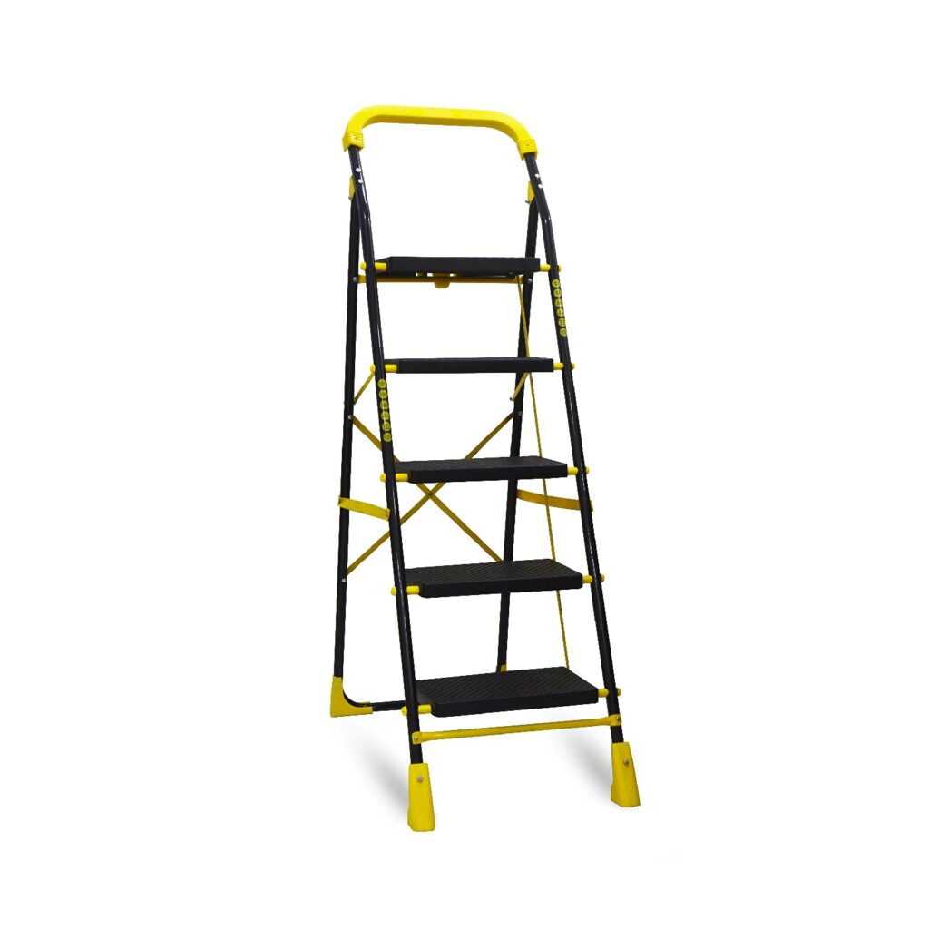 TNT The Next Trend 5 Step Heavy Duty Alloy Steel Foldable Step Ladder
