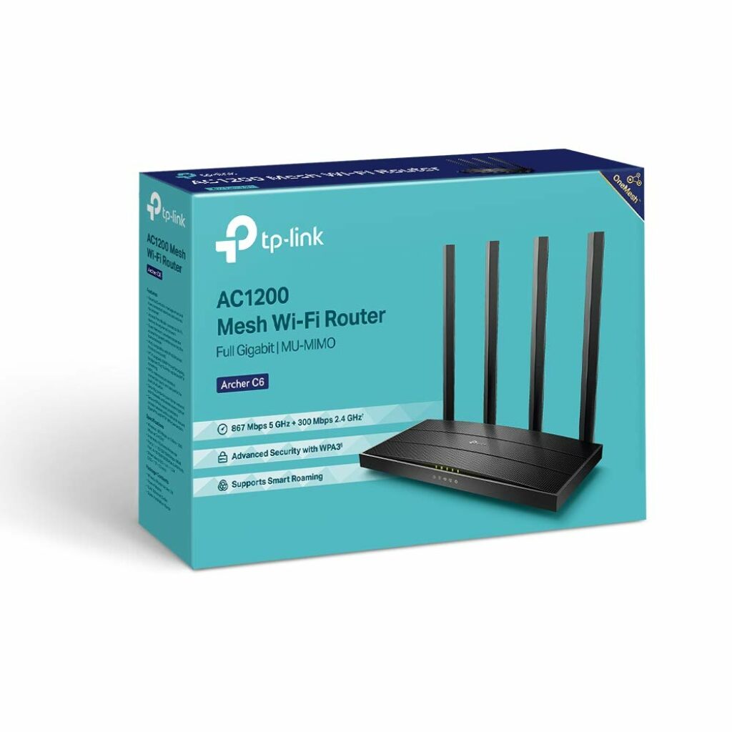 TP-Link Archer AC1200 Archer C6 Wi-Fi Speed Up dual band
