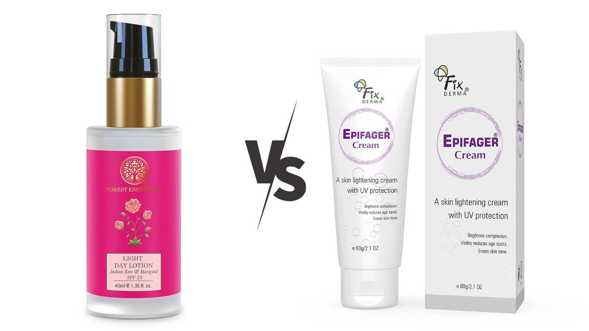 Forest Essentials Light Day Lotion VS Fixderma Epifager Cream