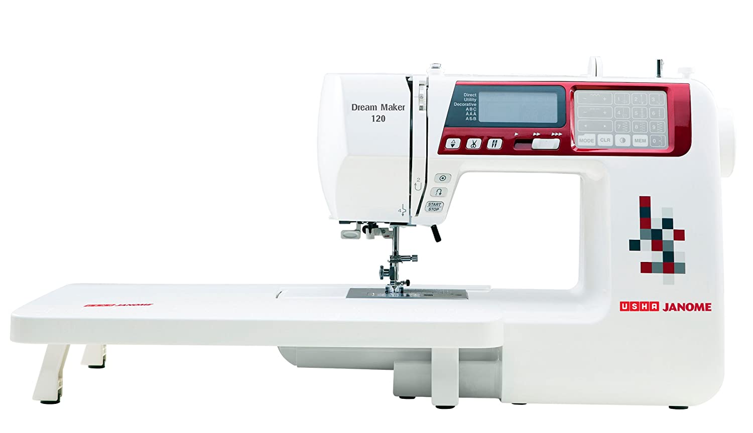 Usha Janome Dream Maker 120 35-Watt Computerized Sewing Machine