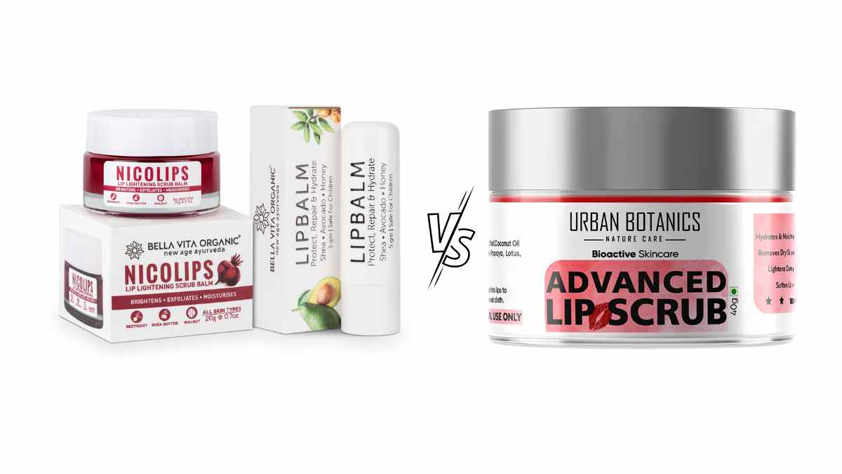 NicoLips Lip VS UrbanBotanics® Advanced Lip Scrub Balm