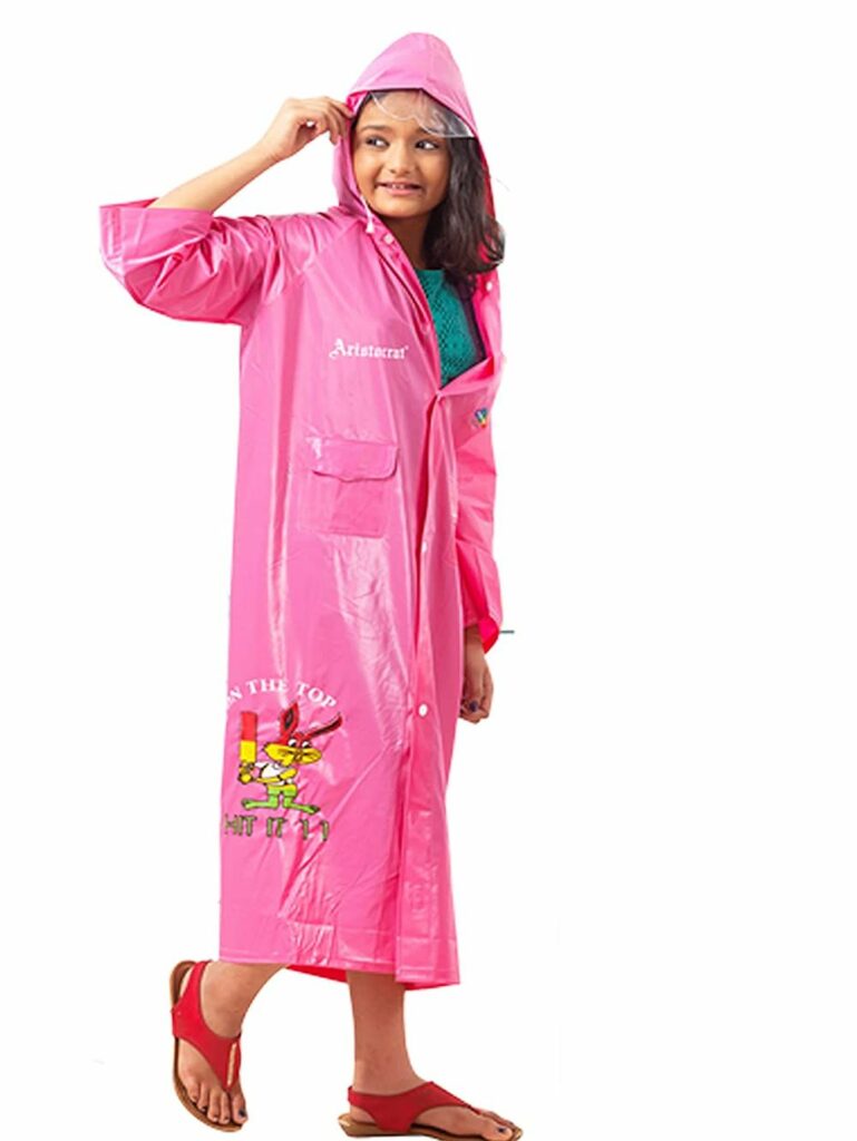 Aristocrat Rainwear Girls Raincoat with Hood Kids Rain Suit