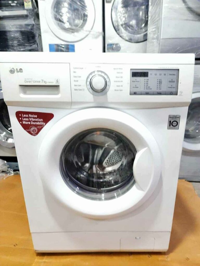 LG 7 Kg Front Load Washing Machine with In-Built Heater (FHM1207SDM)