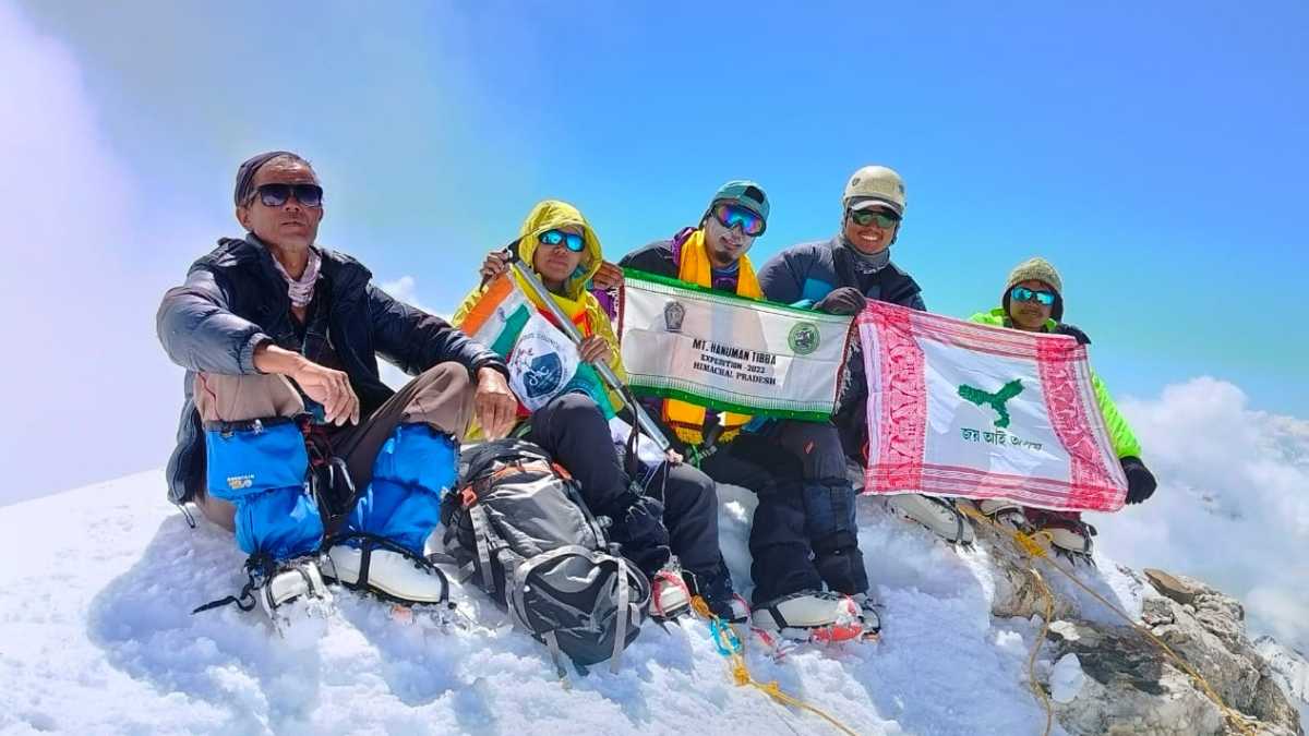 Assam Team Achieves Mountaineering Milestone, Summits Mt. Hanuman Tibba in Himachal Pradesh