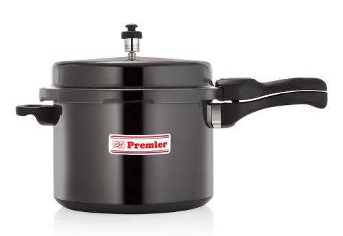 Premier Aluminium Express Trendy Black Pressure Cooker - 10 litres