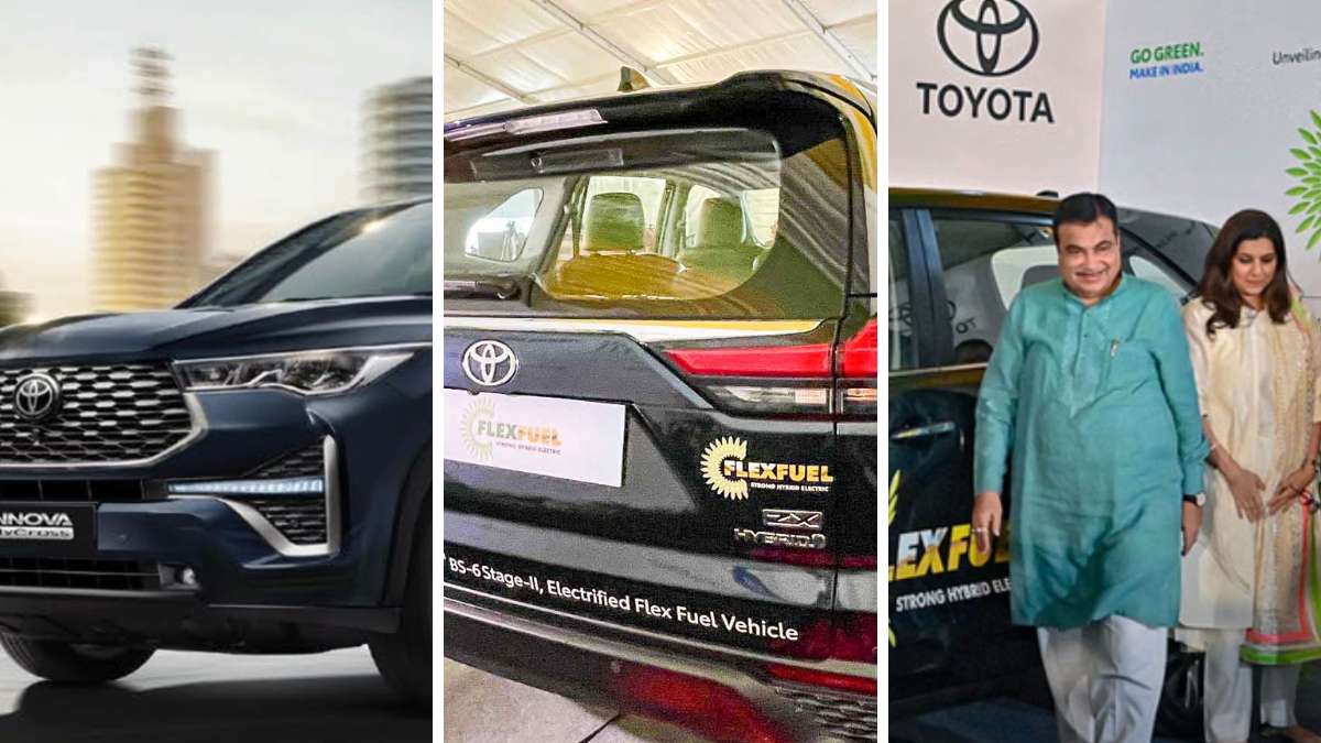 Toyota unveiled a prototype of electric flex-fuel Innova Hycross