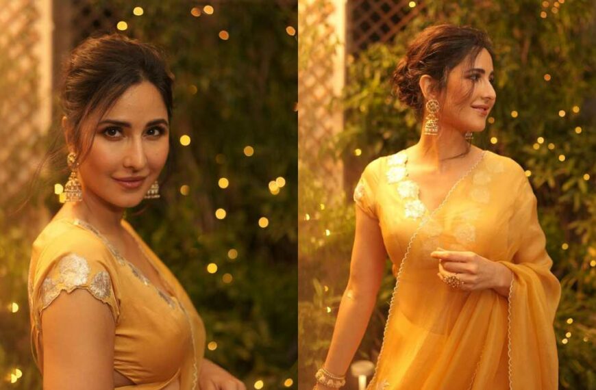 Katrina Kaif Dazzles in Golden Silk Lehenga at Diwali Celebration at Sa-Facing Mumbai Home