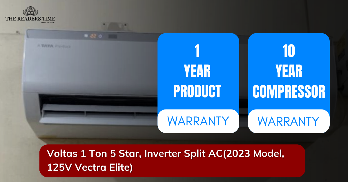 Voltas 1 Ton 5 Star, Inverter Split AC(Vectra Elite) 10 Year Warrenty information