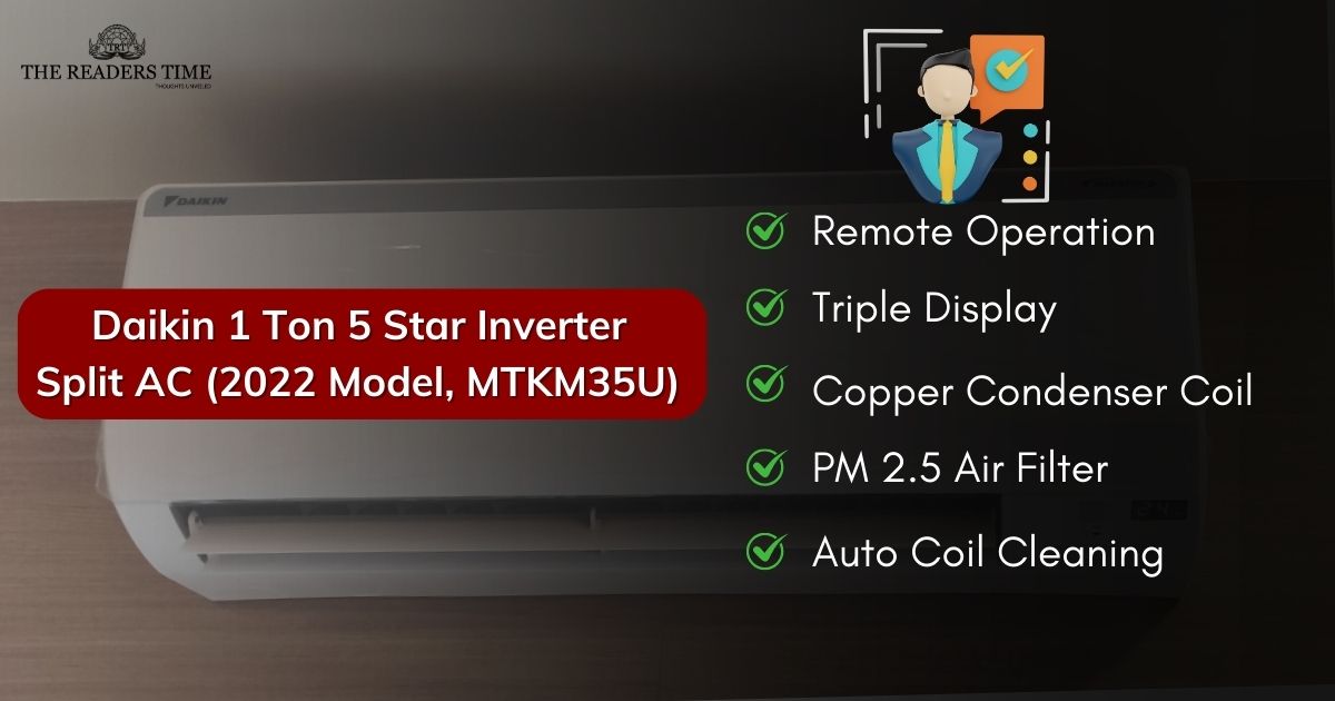 Daikin 1 Ton 5 Star Inverter Split AC (MTKM35U) specifications verified by expert