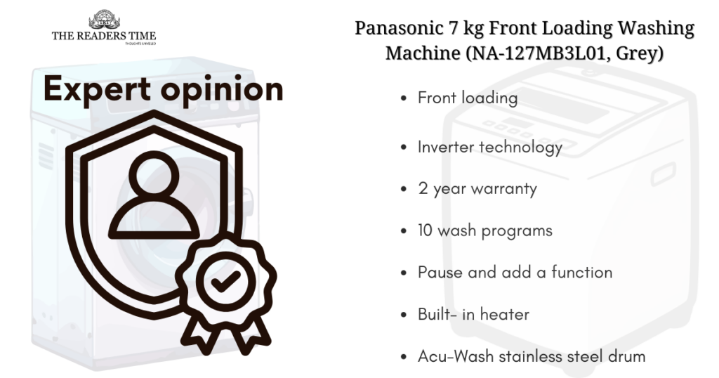 Panasonic 7 kg Front Loading Washing Machine (NA-127MB3L01) large door expert opinion